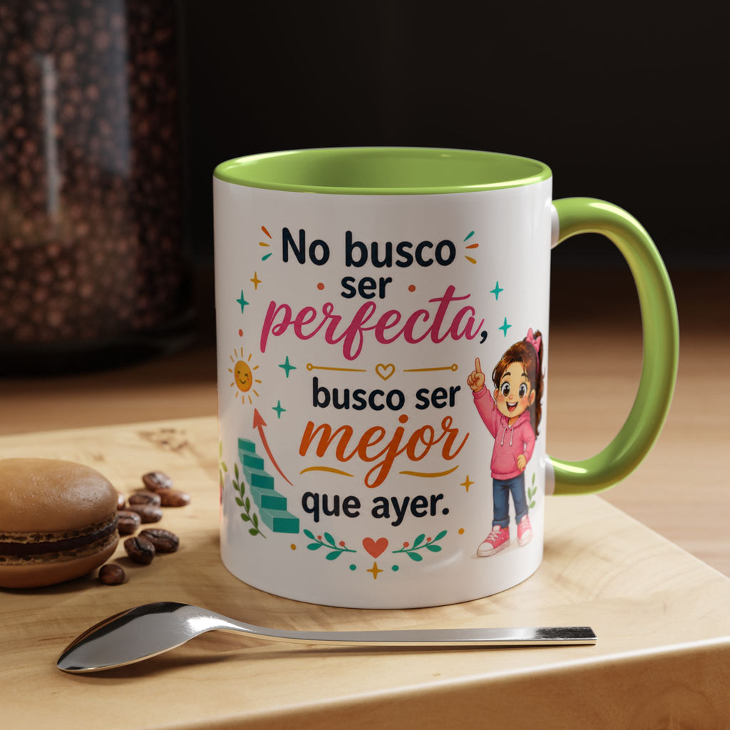 Taza de cerámica inspiradora para niñas — Taza con cita motivadora "Mejor que ayer", disponible en 11 oz y 15 oz, varios colores, regalo para mujeres y estudiantes, envío incluido