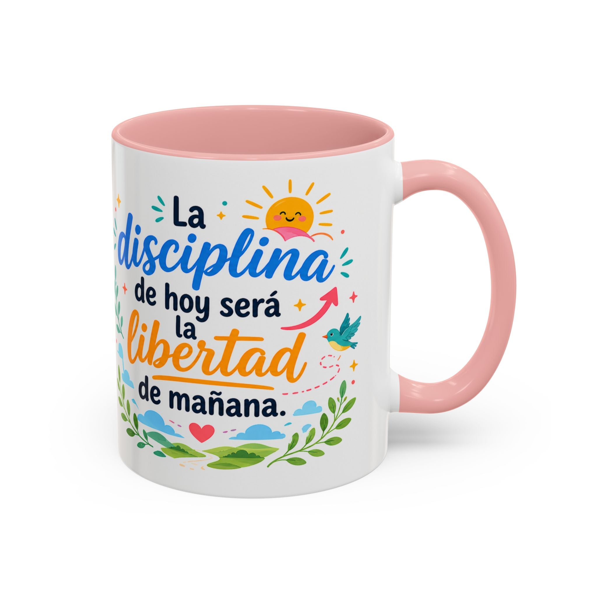 Inspirational Ceramic Mug — “The Discipline of Today Will Be the Freedom of Tomorrow,” Motivational Coffee Cup Available in 11 oz and 15 oz, Ideal Gift for Students, Teachers and Office Desks,...