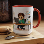 Taza de cerámica inspiradora para niños — "No busco ser perfecto, busco ser mejor que ayer", taza motivacional disponible en 11 y 15 oz, varios colores, regalo para hombres, niños y...