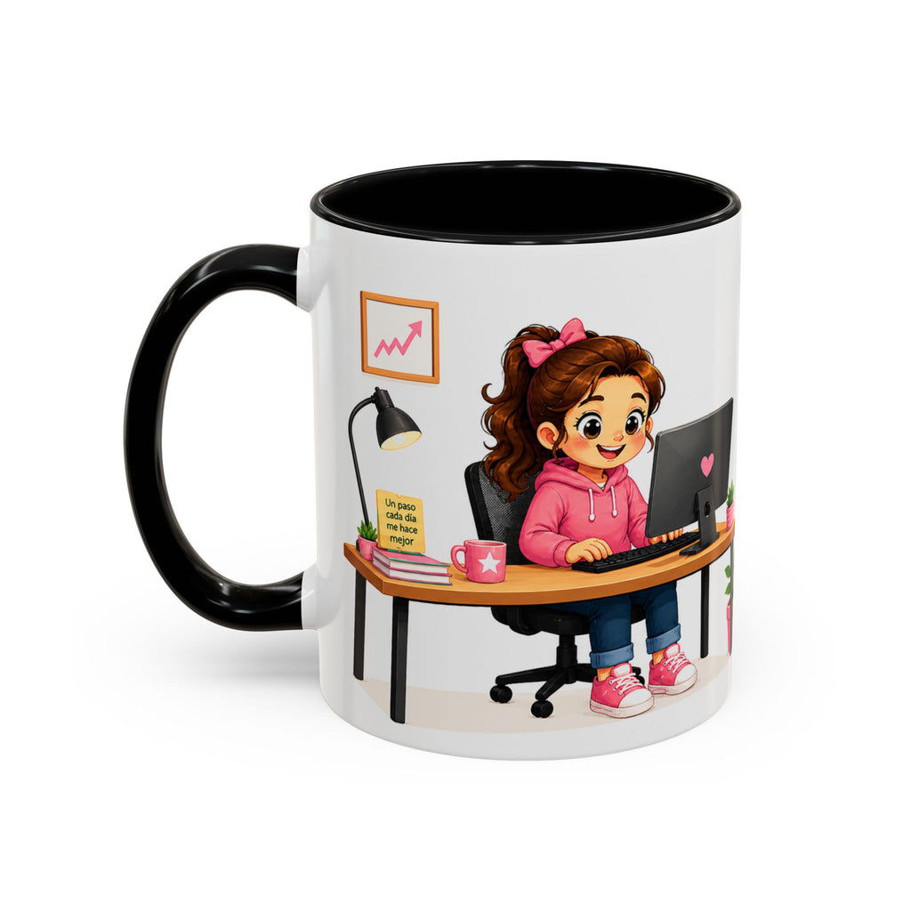 Taza de cerámica inspiradora para niñas — Taza con cita motivadora "Mejor que ayer", disponible en 11 oz y 15 oz, varios colores, regalo para mujeres y estudiantes, envío incluido