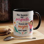 Taza de cerámica inspiradora para niñas — Taza con cita motivadora "Mejor que ayer", disponible en 11 oz y 15 oz, varios colores, regalo para mujeres y estudiantes, envío incluido