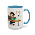 Taza de cerámica inspiradora para niños — "No busco ser perfecto, busco ser mejor que ayer", taza motivacional disponible en 11 y 15 oz, varios colores, regalo para hombres, niños y...