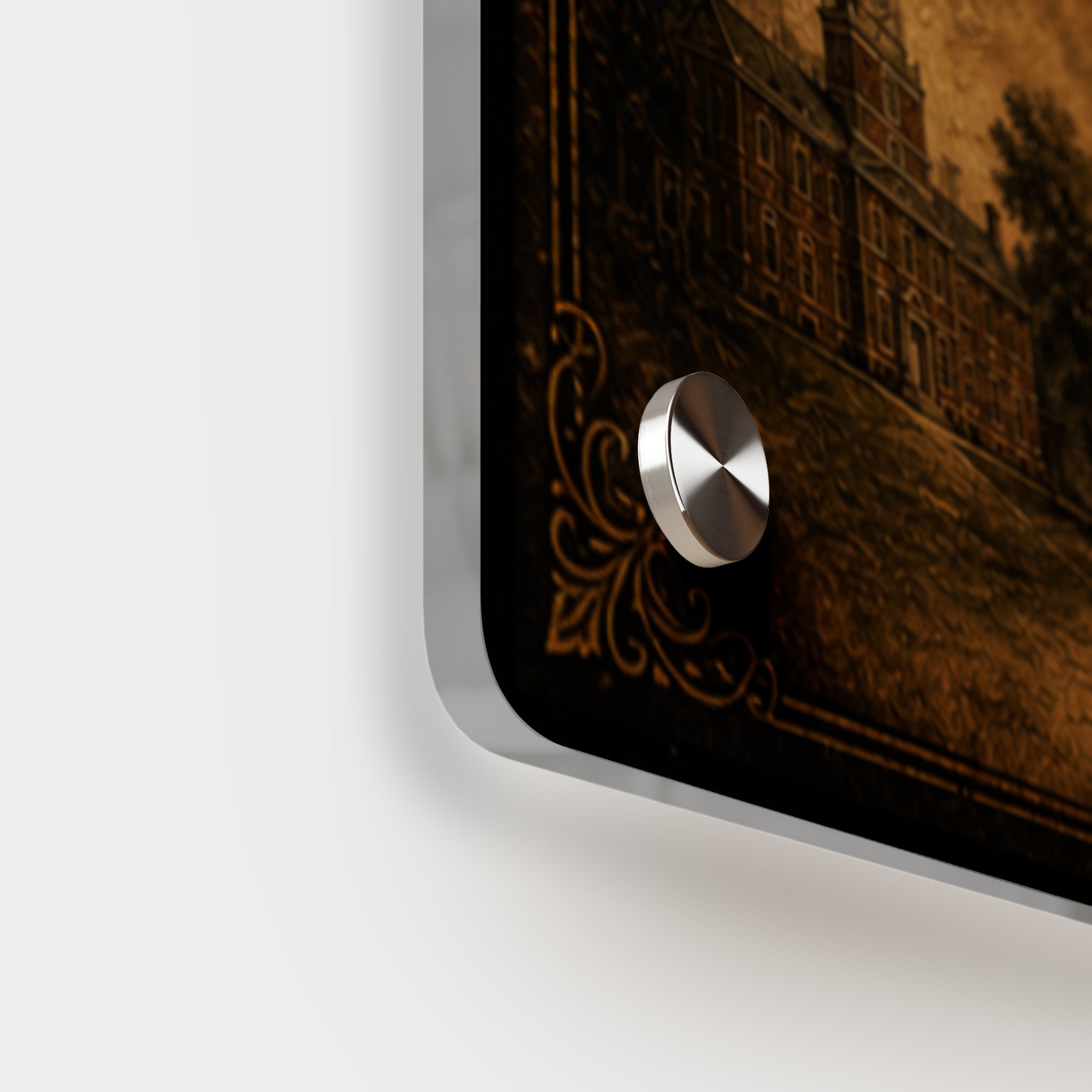 “The Founding Fathers” Acrylic Wall Art Panel with Silver Mounting Buttons — Historical Decorative Art with Floating Effect, Available in 14"x11" and 20"x16", Shipping Included in the Price