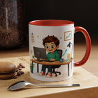 Taza de cerámica inspiradora para niños — "No busco ser perfecto, busco ser mejor que ayer", taza motivacional disponible en 11 y 15 oz, varios colores, regalo para hombres, niños y...