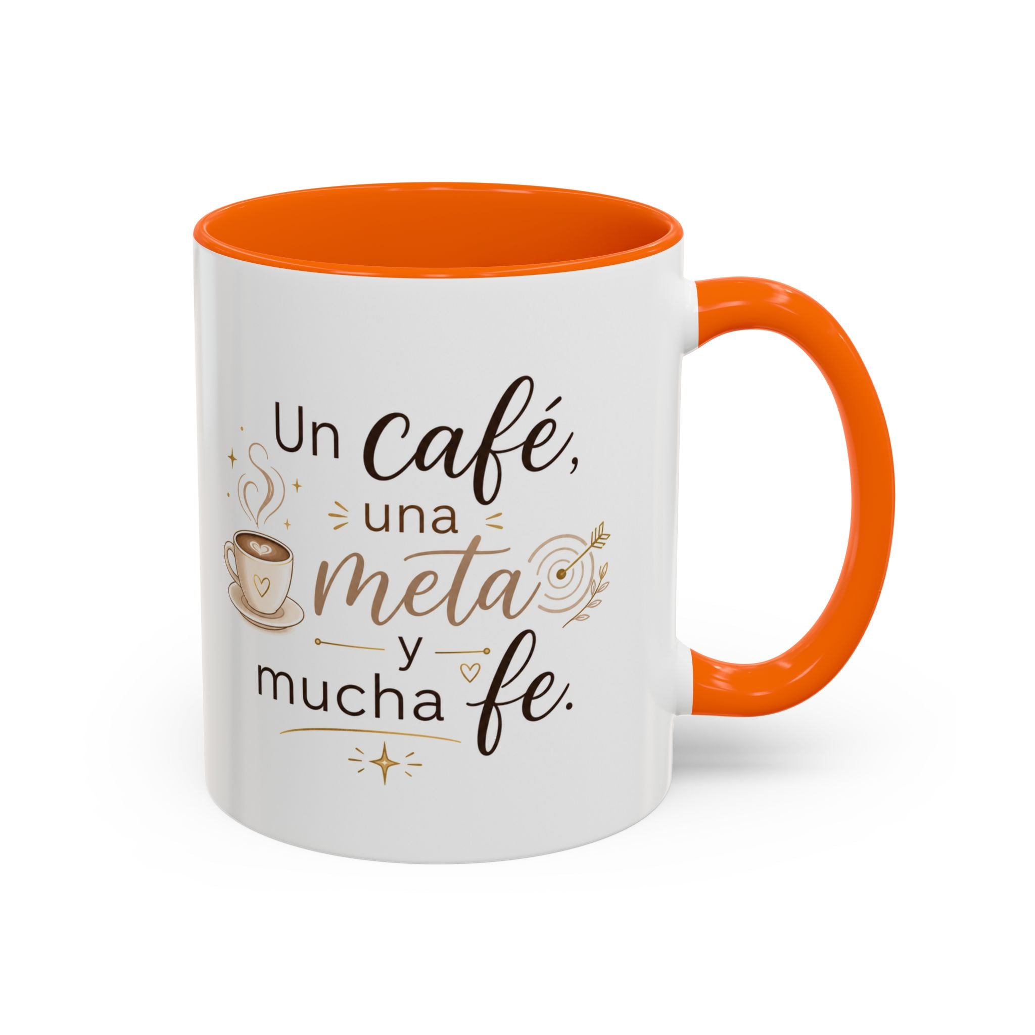 Inspirational Ceramic Mug — “A Coffee, a Goal, and a Lot of Faith,” Motivational Mug Available in 11 oz and 15 oz, Multiple Colors, Gift for Dreamers, Entrepreneurs, and Coffee Lovers, Shipping...
