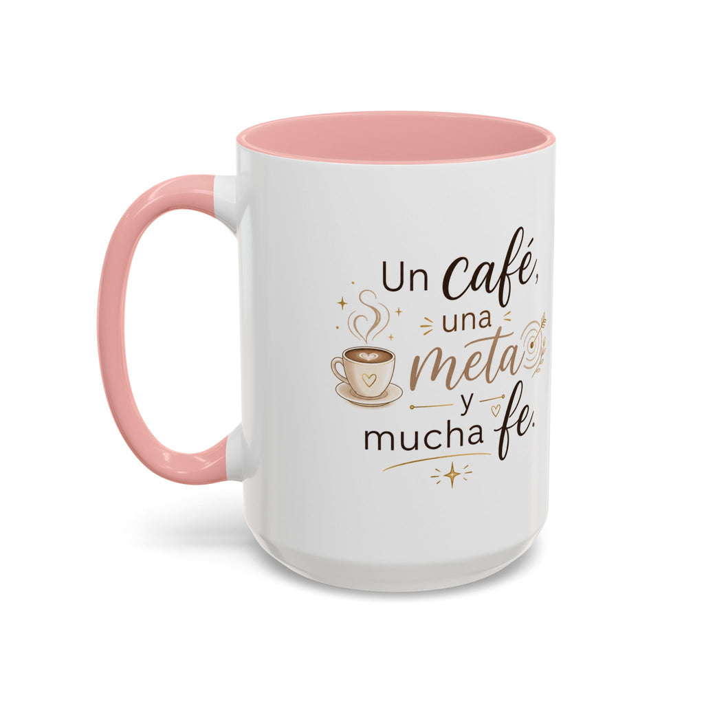 Inspirational Ceramic Mug — “A Coffee, a Goal, and a Lot of Faith,” Motivational Mug Available in 11 oz and 15 oz, Multiple Colors, Gift for Dreamers, Entrepreneurs, and Coffee Lovers, Shipping...
