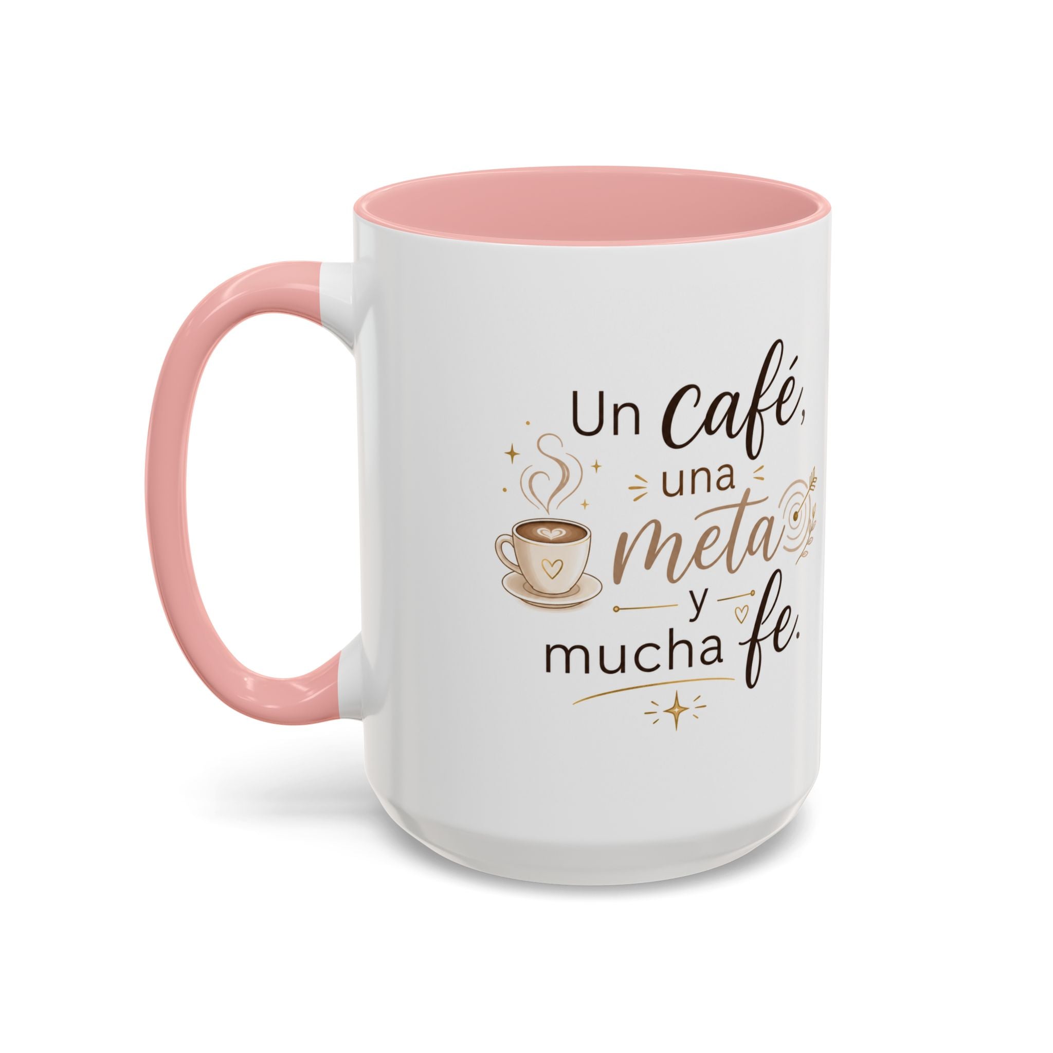 Inspirational Ceramic Mug — “A Coffee, a Goal, and a Lot of Faith,” Motivational Mug Available in 11 oz and 15 oz, Multiple Colors, Gift for Dreamers, Entrepreneurs, and Coffee Lovers, Shipping...