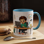 Taza de cerámica inspiradora para niños — "No busco ser perfecto, busco ser mejor que ayer", taza motivacional disponible en 11 y 15 oz, varios colores, regalo para hombres, niños y...