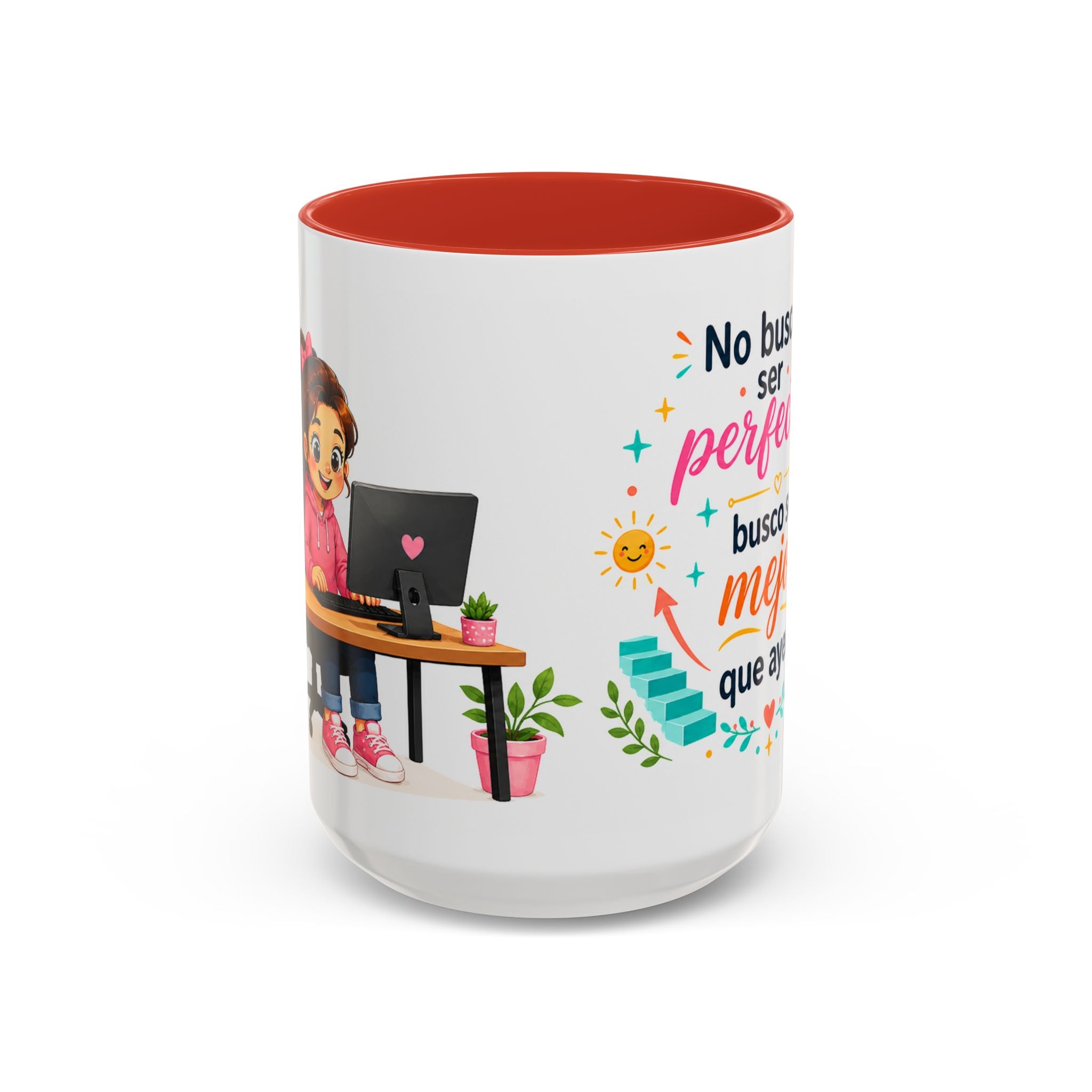 Inspirational Ceramic Mug for Girls — “Better Than Yesterday” Motivational Quote Cup, Available in 11 oz and 15 oz, Multiple Colors, Gift for Women and Students, Shipping Included