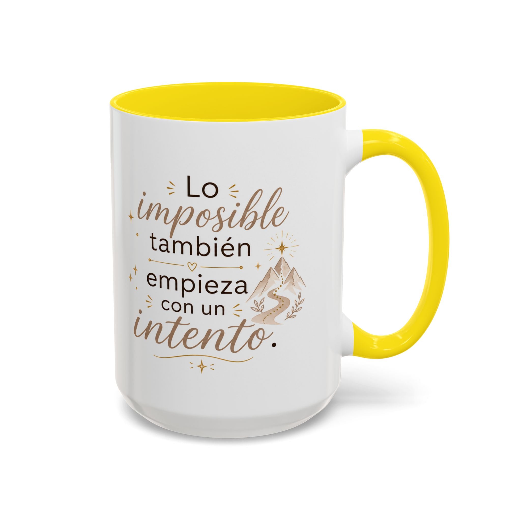 Inspirational Ceramic Mug — “Even the Impossible Begins with an Attempt,” Motivational Mug Available in 11 oz and 15 oz, Available in Multiple Colors, Ideal Gift for Entrepreneurs, Students, and...