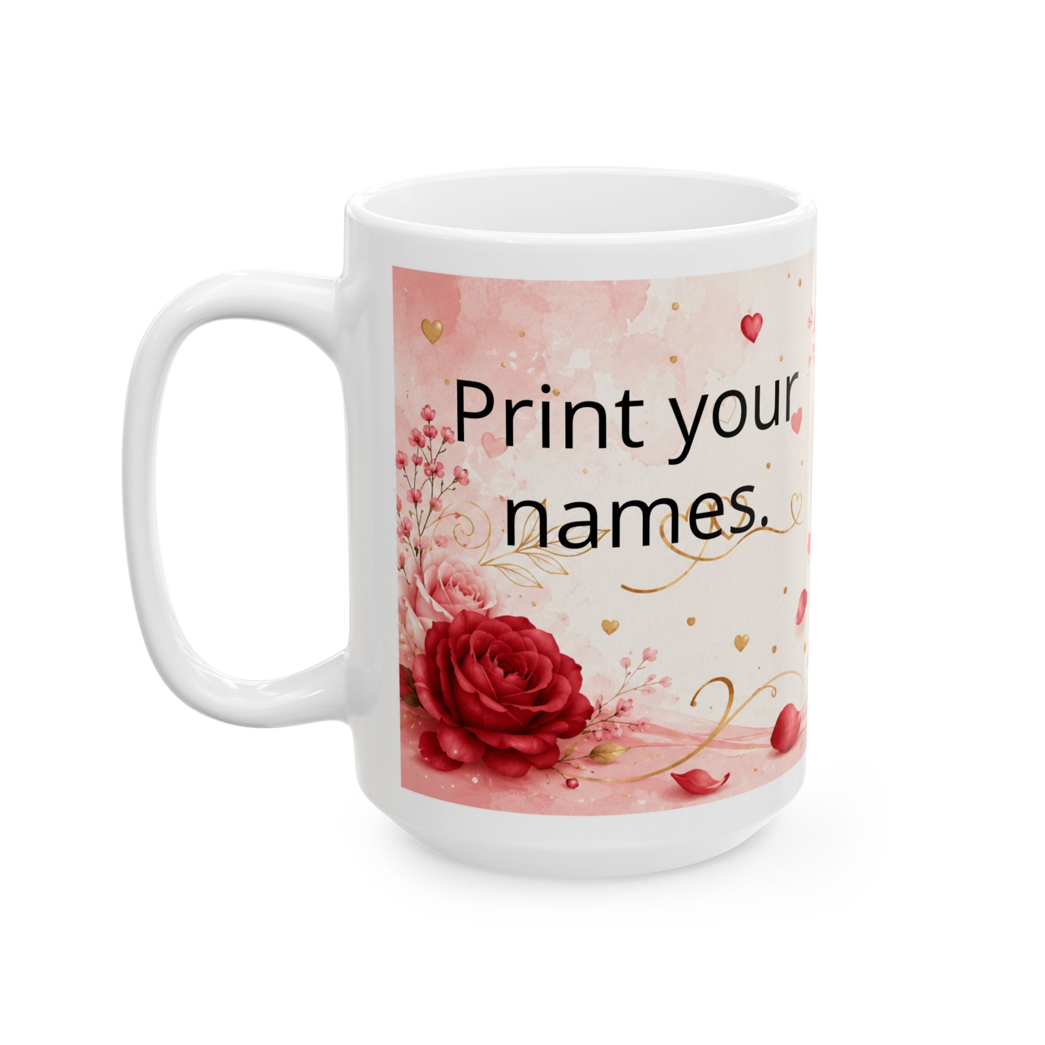 Custom Ceramic Mug with Photo and Text — Add Your Name, Quote, or Special Message, Available in 11 oz and 15 oz, Perfect Gift for Couples, Family, and Memories, Shipping Included