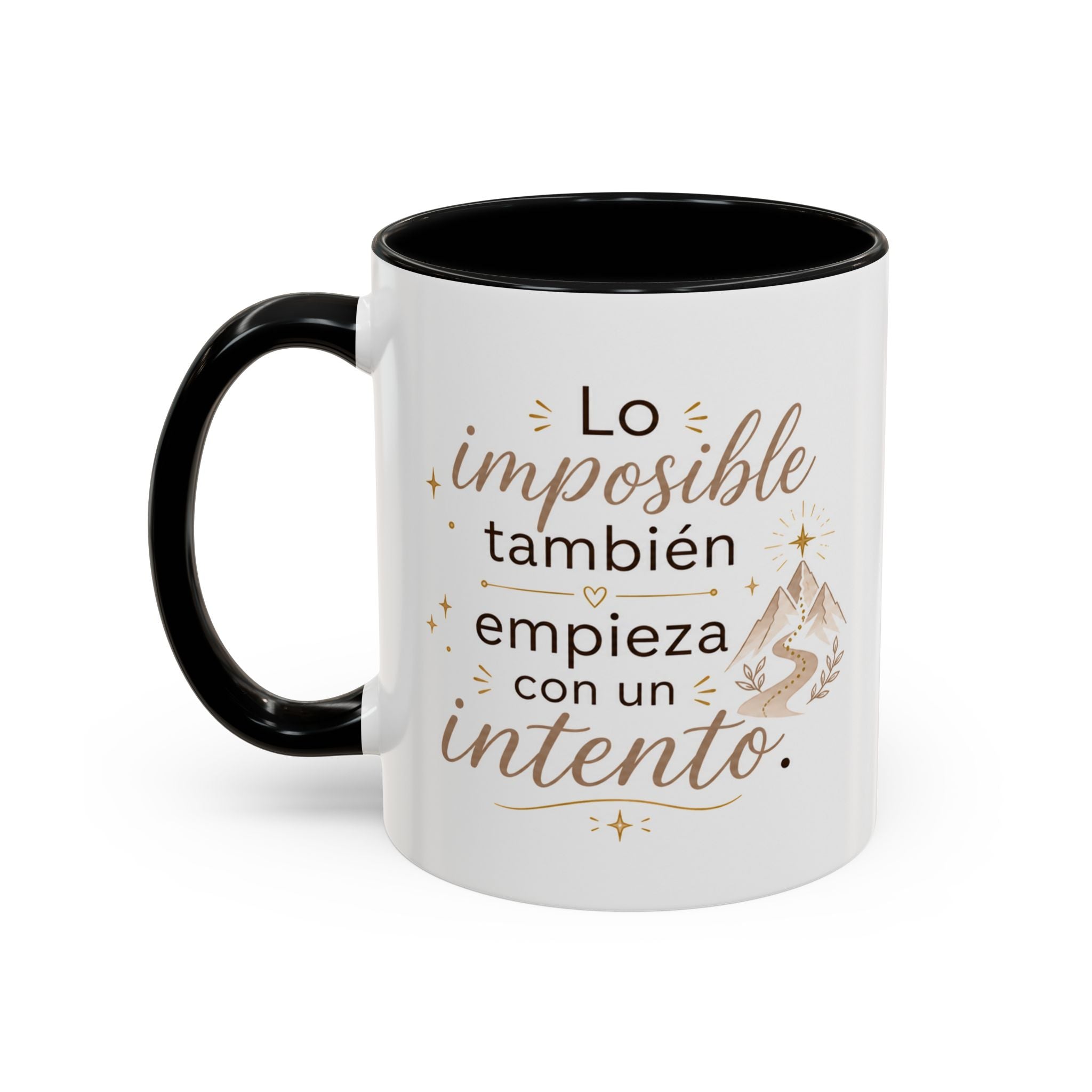 Inspirational Ceramic Mug — “Even the Impossible Begins with an Attempt,” Motivational Mug Available in 11 oz and 15 oz, Available in Multiple Colors, Ideal Gift for Entrepreneurs, Students, and...