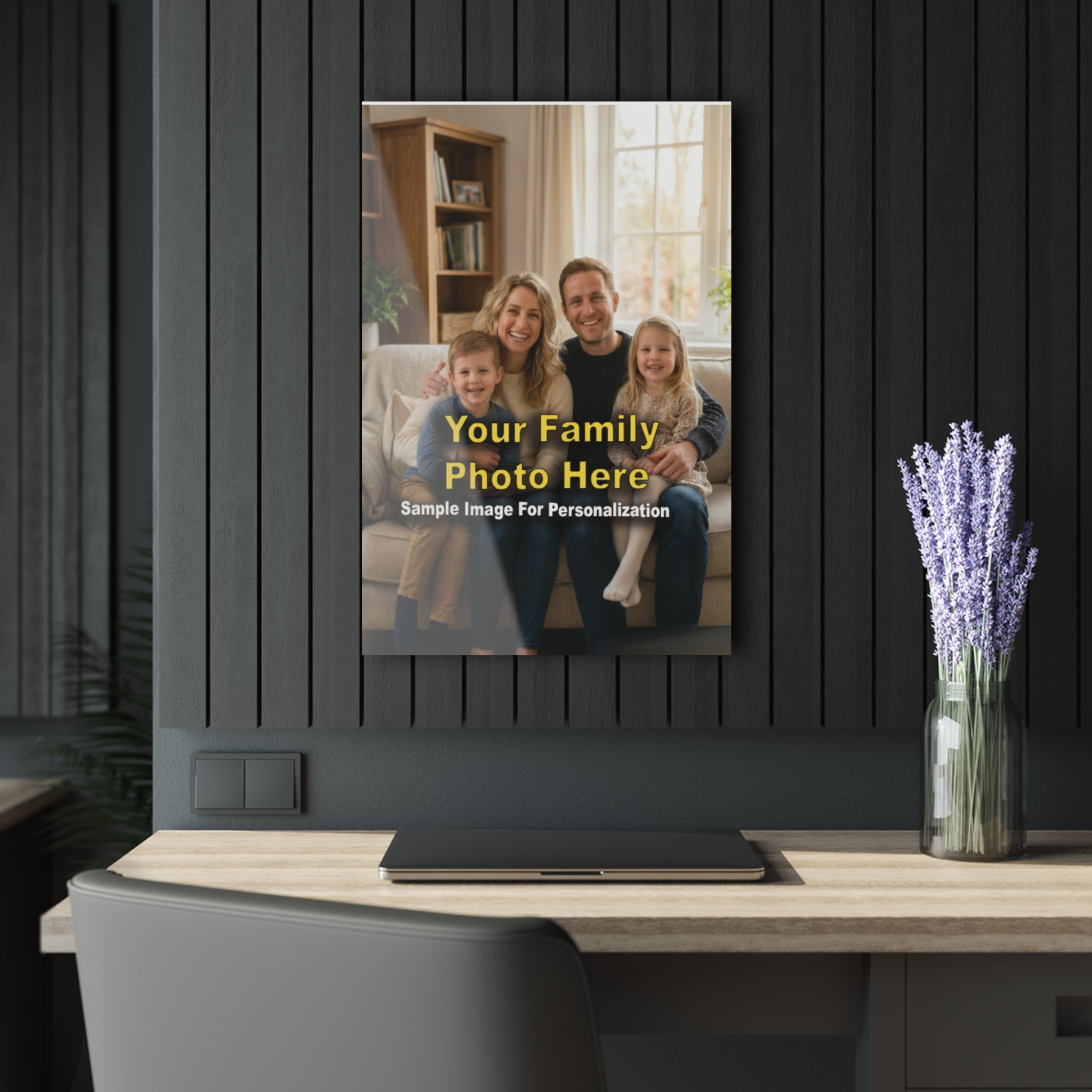 Impresión de Fotos Personalizada en Acrílico, Arte de Pared Personalizado con Fotos Familiares, Panel Flotante de Acrílico Premium con Sistema de Colgado Francés, Disponible en 14" x 11", 20" x 16", 30" x 20" y 36" x 24", Envío...