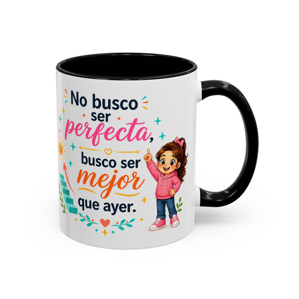 Taza de cerámica inspiradora para niñas — Taza con cita motivadora "Mejor que ayer", disponible en 11 oz y 15 oz, varios colores, regalo para mujeres y estudiantes, envío incluido