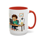 Taza de cerámica inspiradora para niños — "No busco ser perfecto, busco ser mejor que ayer", taza motivacional disponible en 11 y 15 oz, varios colores, regalo para hombres, niños y...