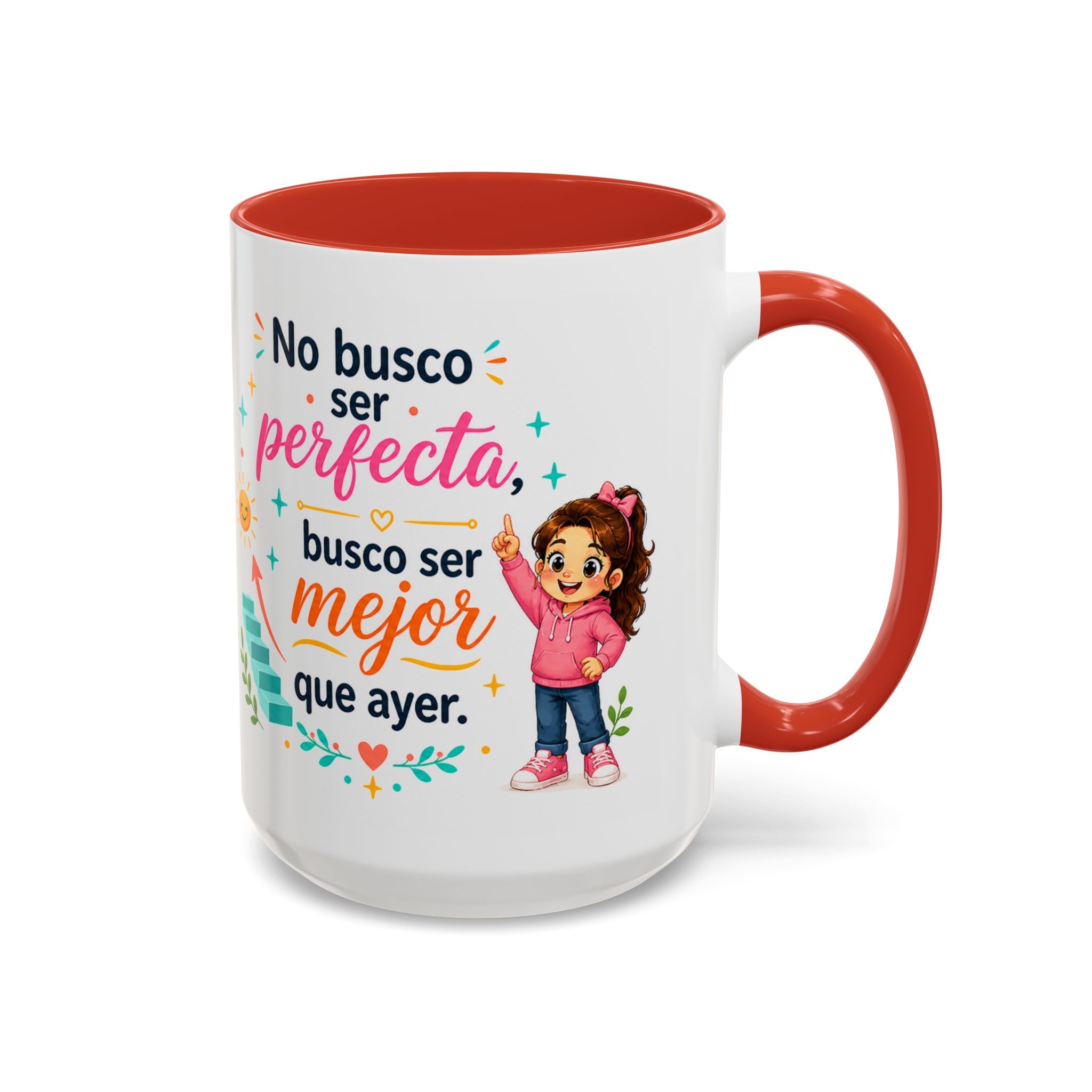 Taza de cerámica inspiradora para niñas — Taza con cita motivadora "Mejor que ayer", disponible en 11 oz y 15 oz, varios colores, regalo para mujeres y estudiantes, envío incluido