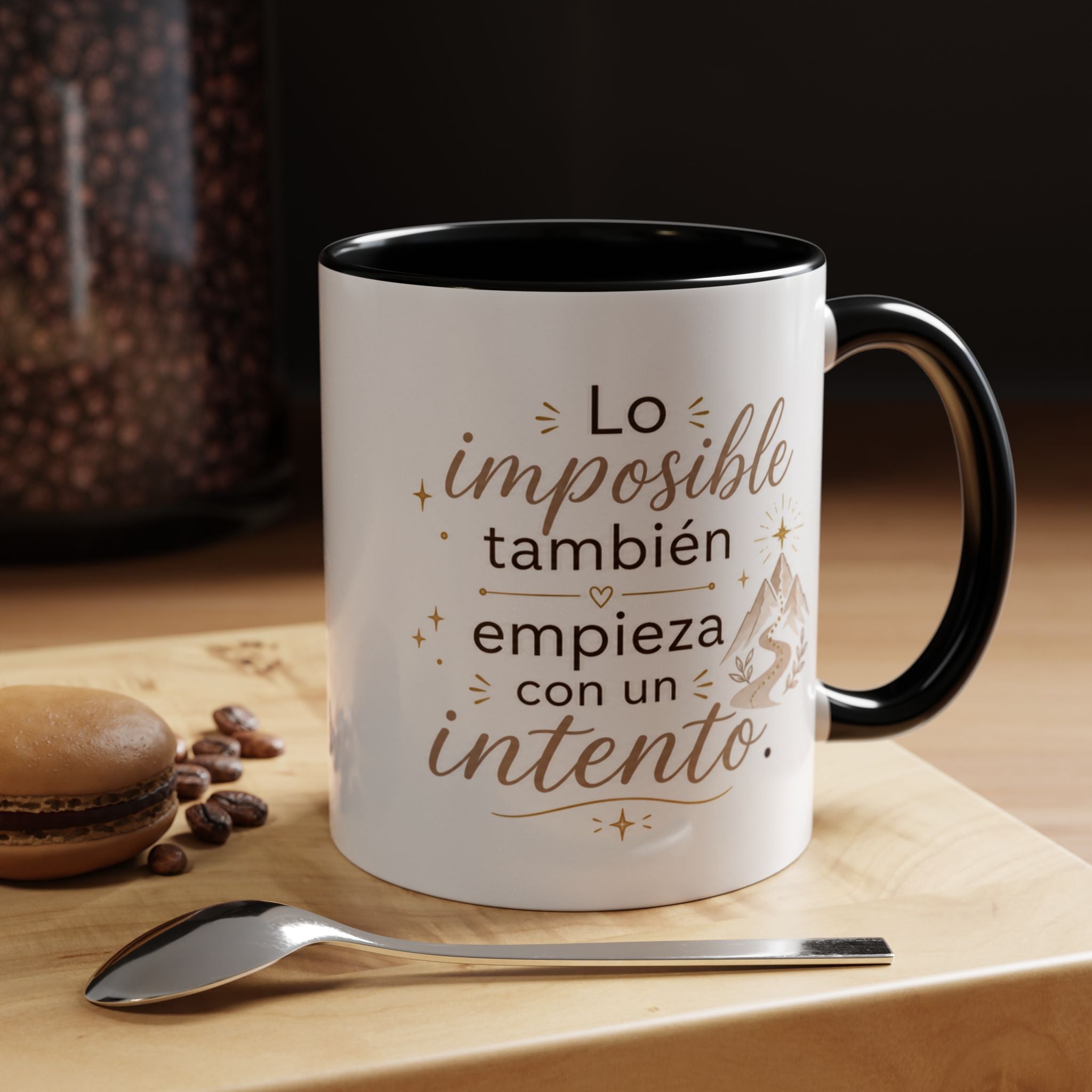 Inspirational Ceramic Mug — “Even the Impossible Begins with an Attempt,” Motivational Mug Available in 11 oz and 15 oz, Available in Multiple Colors, Ideal Gift for Entrepreneurs, Students, and...