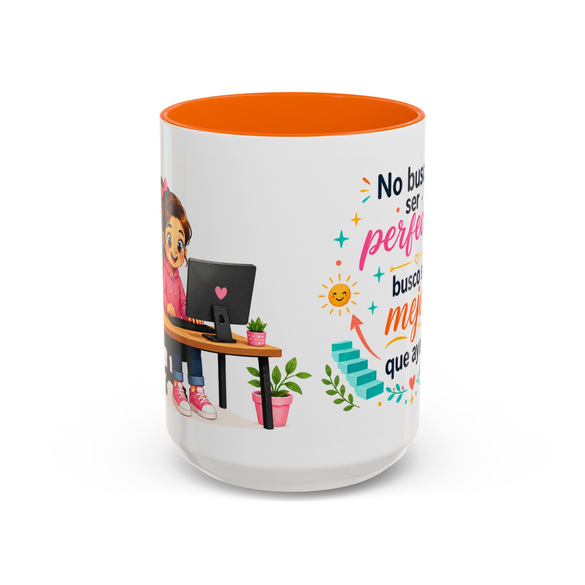 Inspirational Ceramic Mug for Girls — “Better Than Yesterday” Motivational Quote Cup, Available in 11 oz and 15 oz, Multiple Colors, Gift for Women and Students, Shipping Included