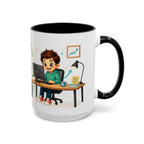Taza de cerámica inspiradora para niños — "No busco ser perfecto, busco ser mejor que ayer", taza motivacional disponible en 11 y 15 oz, varios colores, regalo para hombres, niños y...