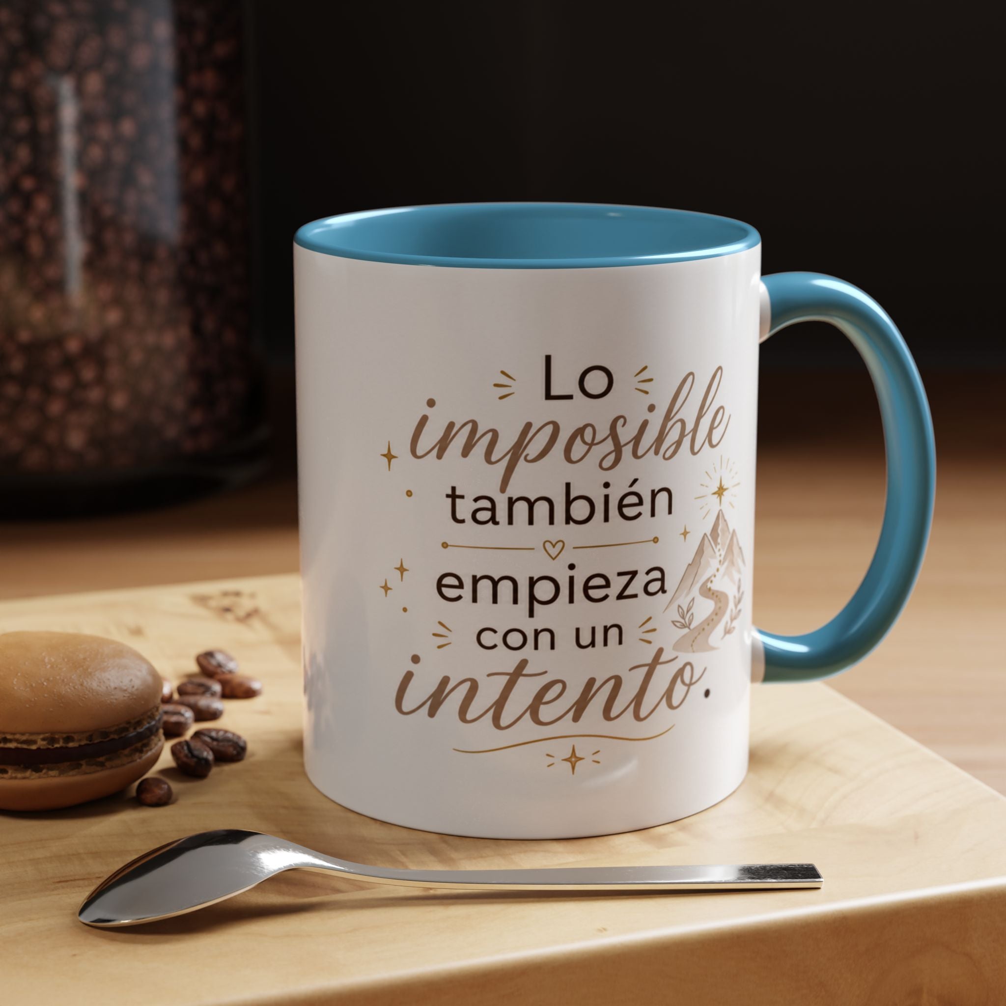 Taza de Cerámica Inspiradora — "Incluso lo imposible comienza con un intento", Taza Motivacional Disponible en 11 oz y 15 oz, Disponible en Múltiples Colores, Regalo Ideal para Emprendedores, Estudiantes y...