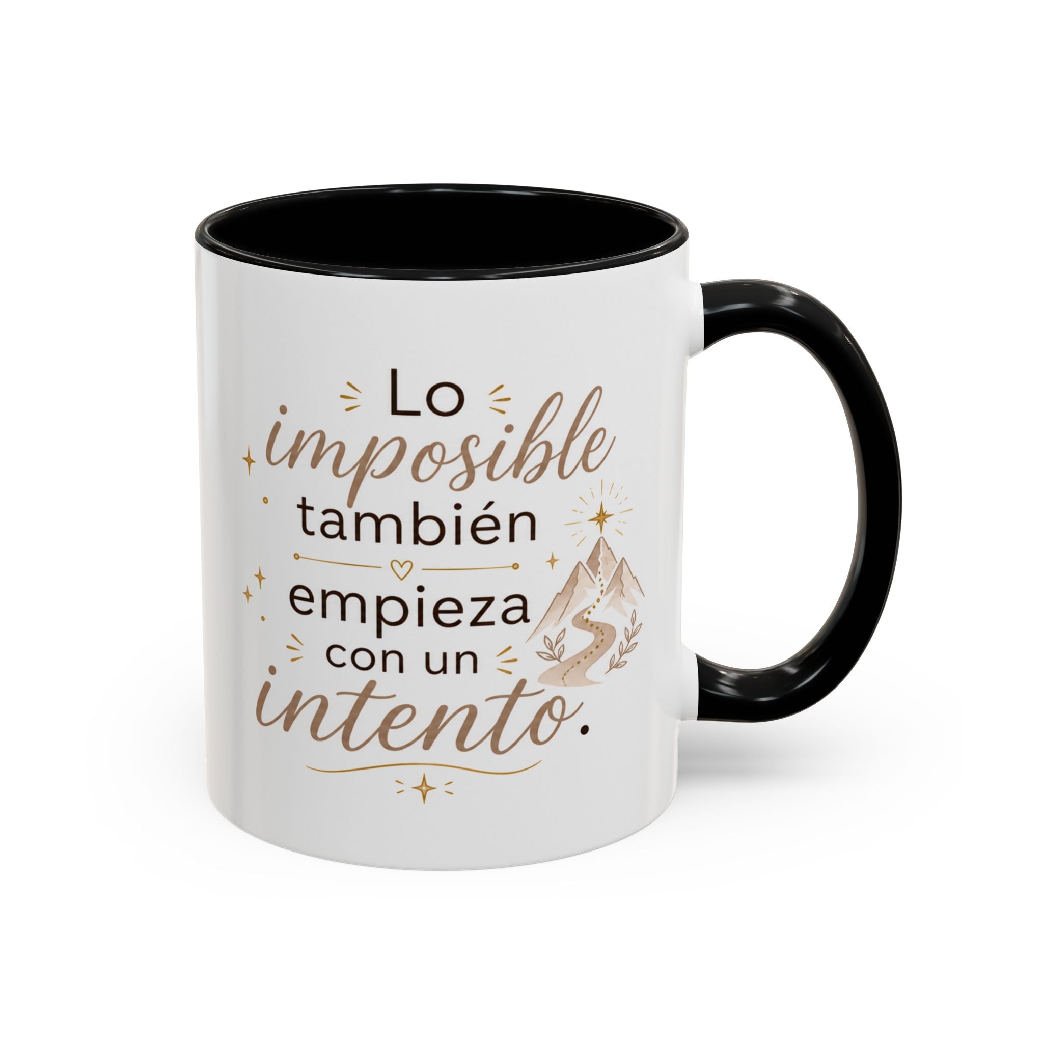 Inspirational Ceramic Mug — “Even the Impossible Begins with an Attempt,” Motivational Mug Available in 11 oz and 15 oz, Available in Multiple Colors, Ideal Gift for Entrepreneurs, Students, and...