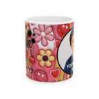 Personalized Ceramic Birthday Mug with Photo and Name — “Happy Birthday” Design, Available in 11 oz and 15 oz, Special Gift for Women, Friend, Mom, Wife, or Daughter, Shipping Included in the Price...
