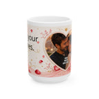 Taza de cerámica personalizada con foto y texto — Añade tu nombre, frase o mensaje especial, disponible en 11 oz y 15 oz, regalo perfecto para parejas, familia y recuerdos, envío incluido