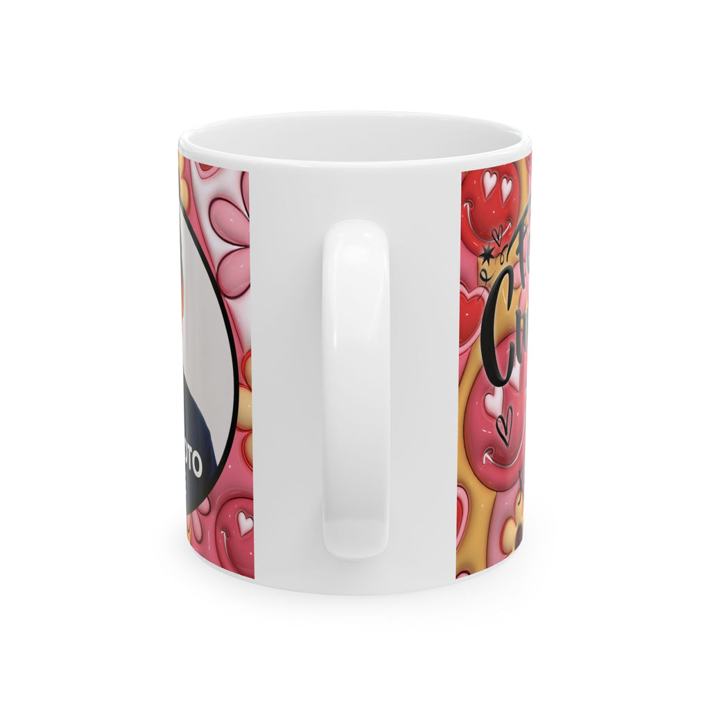 Personalized Ceramic Birthday Mug with Photo and Name — “Happy Birthday” Design, Available in 11 oz and 15 oz, Special Gift for Women, Friend, Mom, Wife, or Daughter, Shipping Included in the Price...