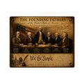 Panel de Arte Mural de Acrílico "The Founding Fathers" con Botones de Montaje Plateados — Arte Decorativo Histórico con Efecto Flotante, Disponible en 14"x11" y 20"x16", Envío Incluido en el Precio