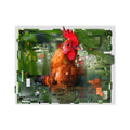 Panel decorativo de pared de acrílico de gallo, decoración rústica de pollo para casa de campo, impresión acrílica brillante de primera calidad, disponible en 14x11 y 20x16, envío incluido