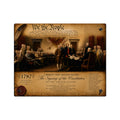 Historical Acrylic Wall Art Panel “We the People” — Signing of the United States Constitution with Silver Mounting Buttons and Floating Effect, Available in 14"x11" and 20"x16", Shipping Included in...