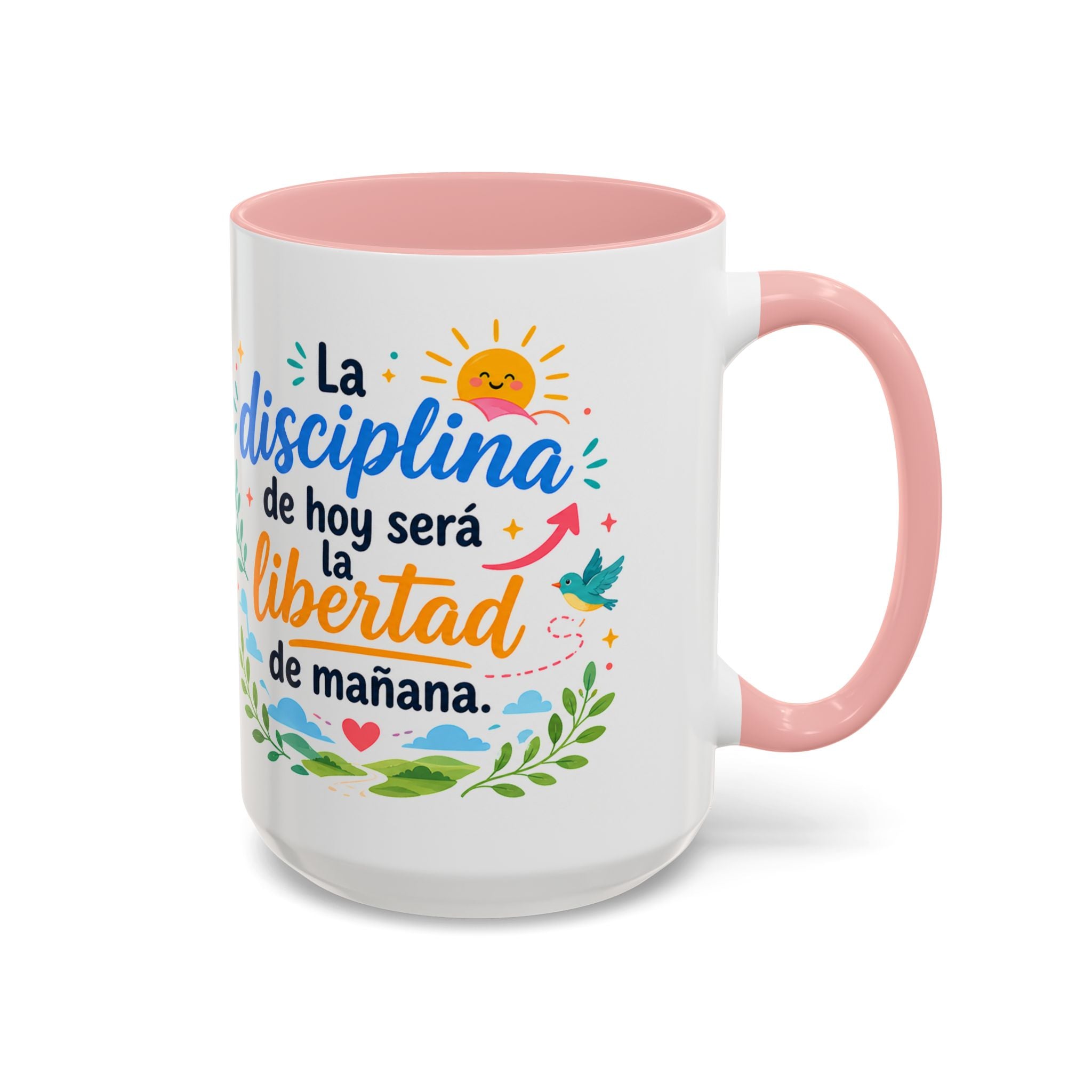 Inspirational Ceramic Mug — “The Discipline of Today Will Be the Freedom of Tomorrow,” Motivational Coffee Cup Available in 11 oz and 15 oz, Ideal Gift for Students, Teachers and Office Desks,...
