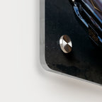 Panel de arte de pared acrílico clásico de coche antiguo, Chevrolet de los años 50 con el puente Golden Gate, impresión acrílica de pared premium, disponible en 14x11 y 20x16, envío incluido