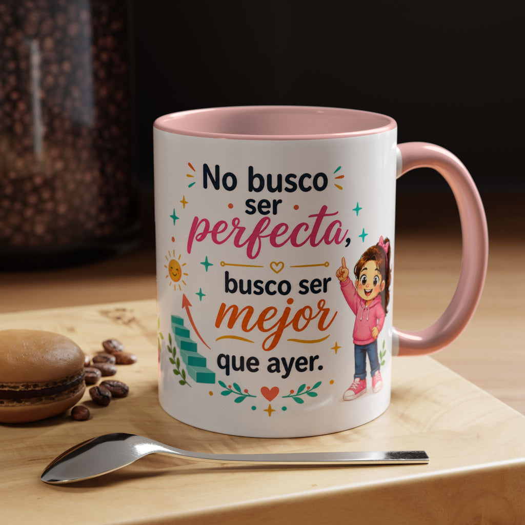 Taza de cerámica inspiradora para niñas — Taza con cita motivadora "Mejor que ayer", disponible en 11 oz y 15 oz, varios colores, regalo para mujeres y estudiantes, envío incluido