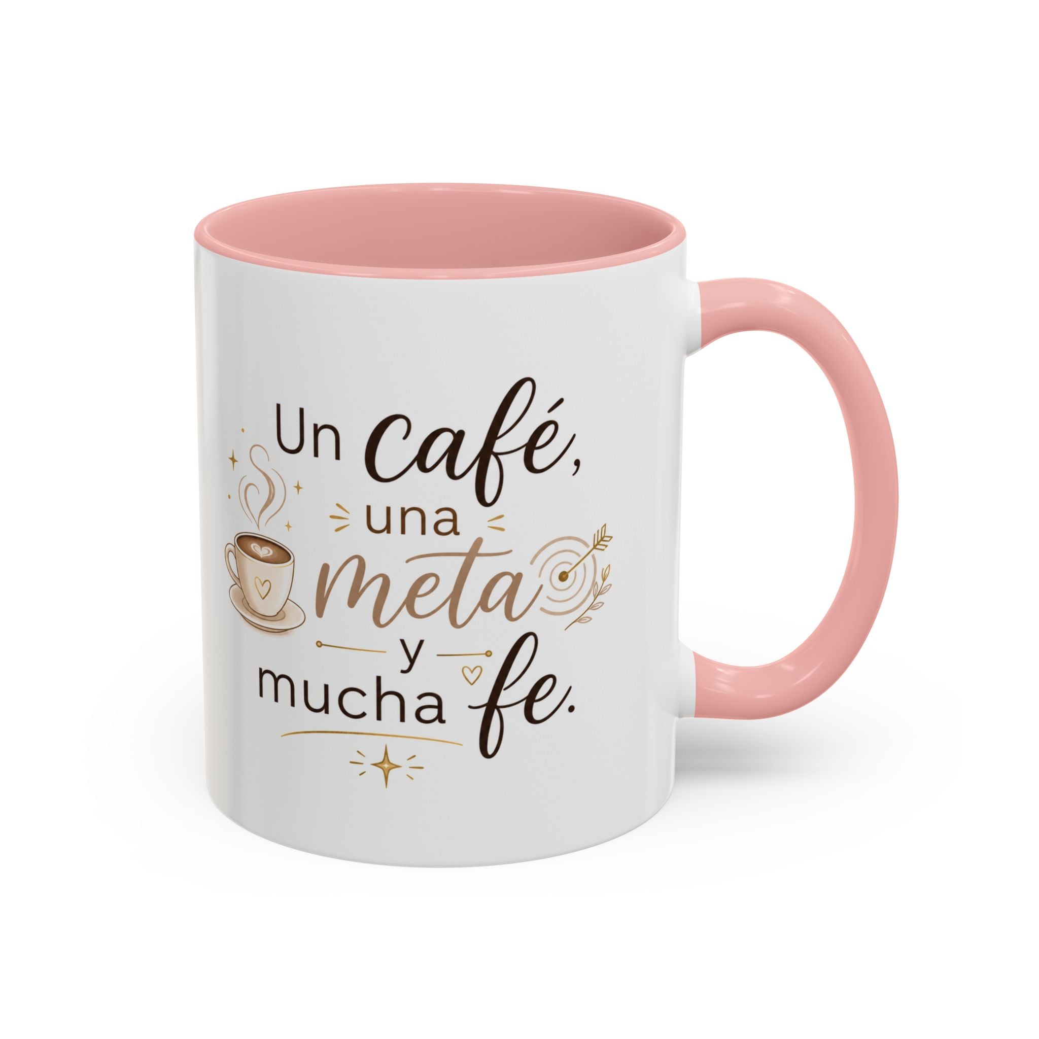 Inspirational Ceramic Mug — “A Coffee, a Goal, and a Lot of Faith,” Motivational Mug Available in 11 oz and 15 oz, Multiple Colors, Gift for Dreamers, Entrepreneurs, and Coffee Lovers, Shipping...
