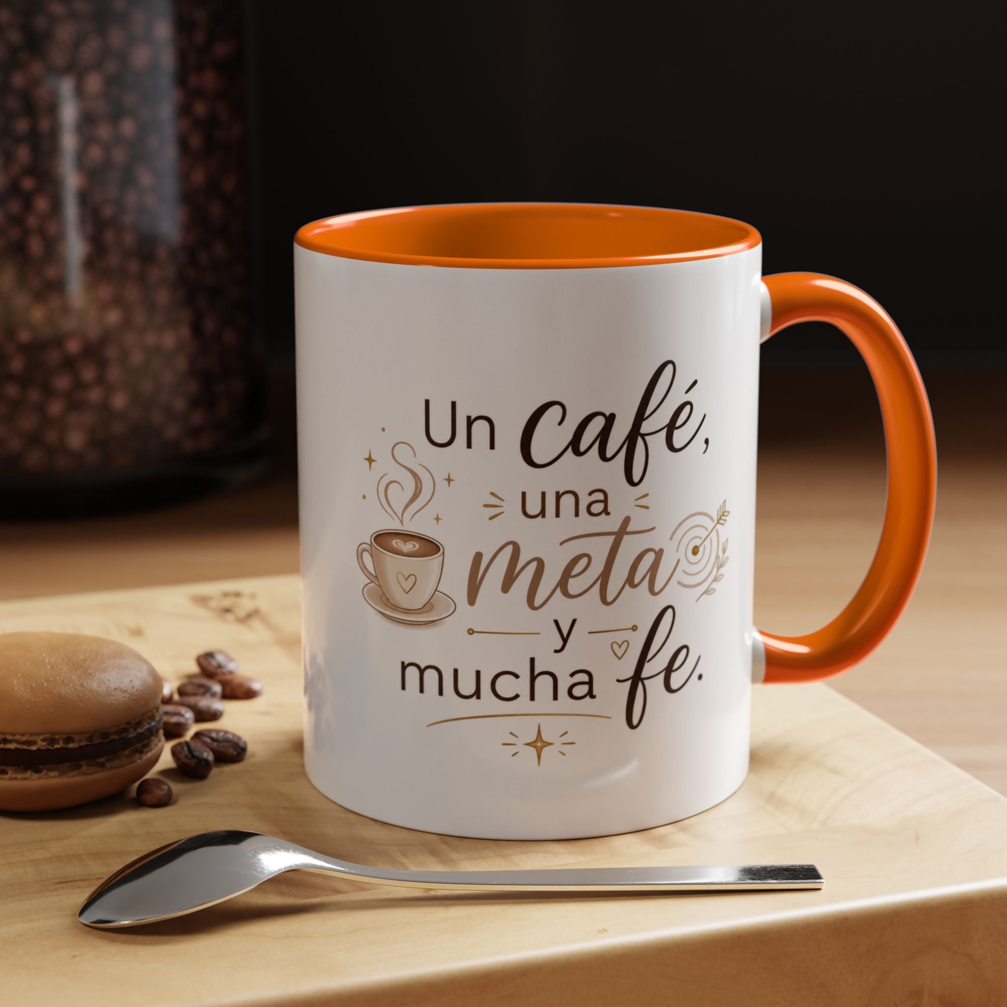Inspirational Ceramic Mug — “A Coffee, a Goal, and a Lot of Faith,” Motivational Mug Available in 11 oz and 15 oz, Multiple Colors, Gift for Dreamers, Entrepreneurs, and Coffee Lovers, Shipping...