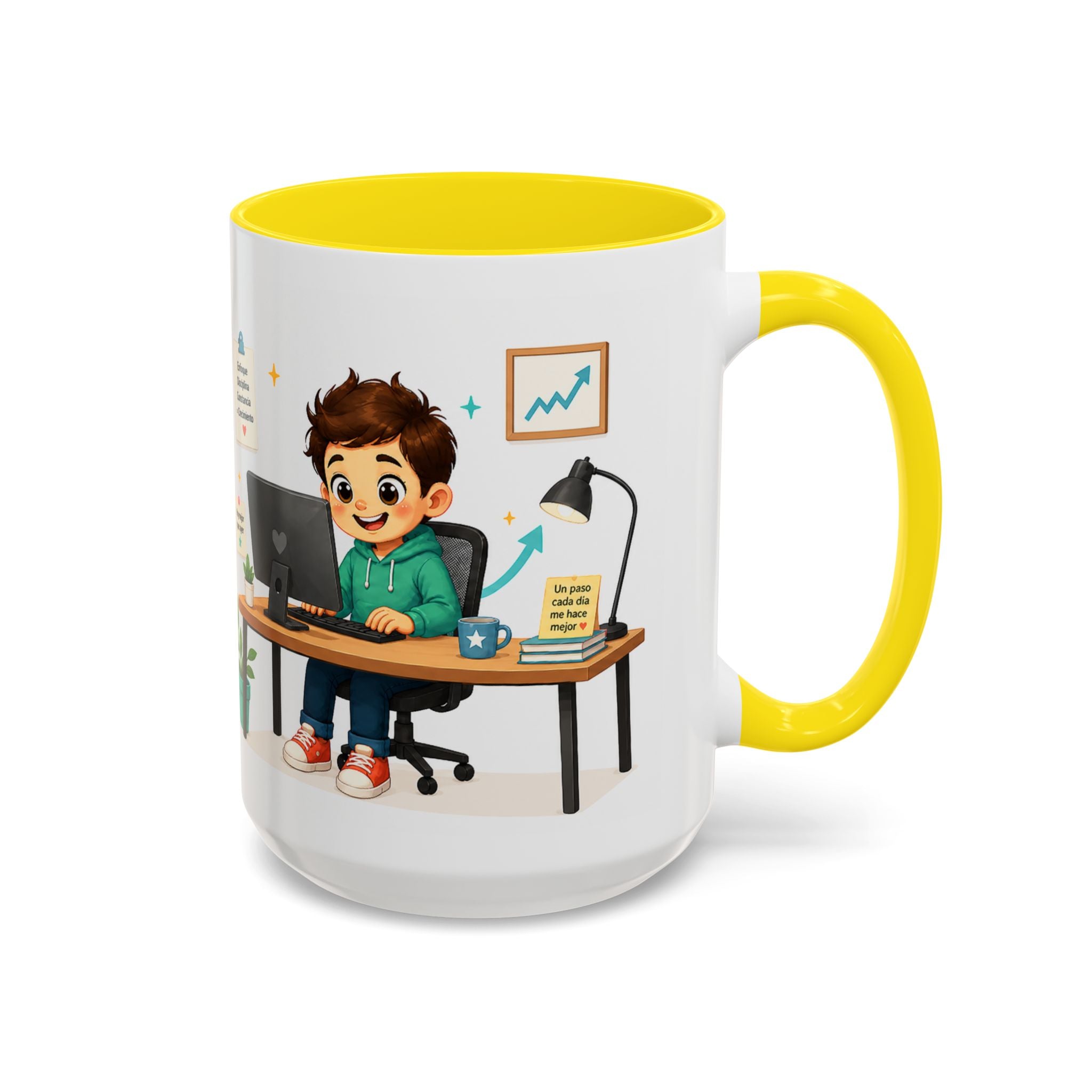 Inspirational Ceramic Mug for Boys — “I’m Not Looking to Be Perfect, I’m Looking to Be Better Than Yesterday,” Motivational Mug Available in 11 oz and 15 oz, Multiple Colors, Gift for Men, Boys, and...