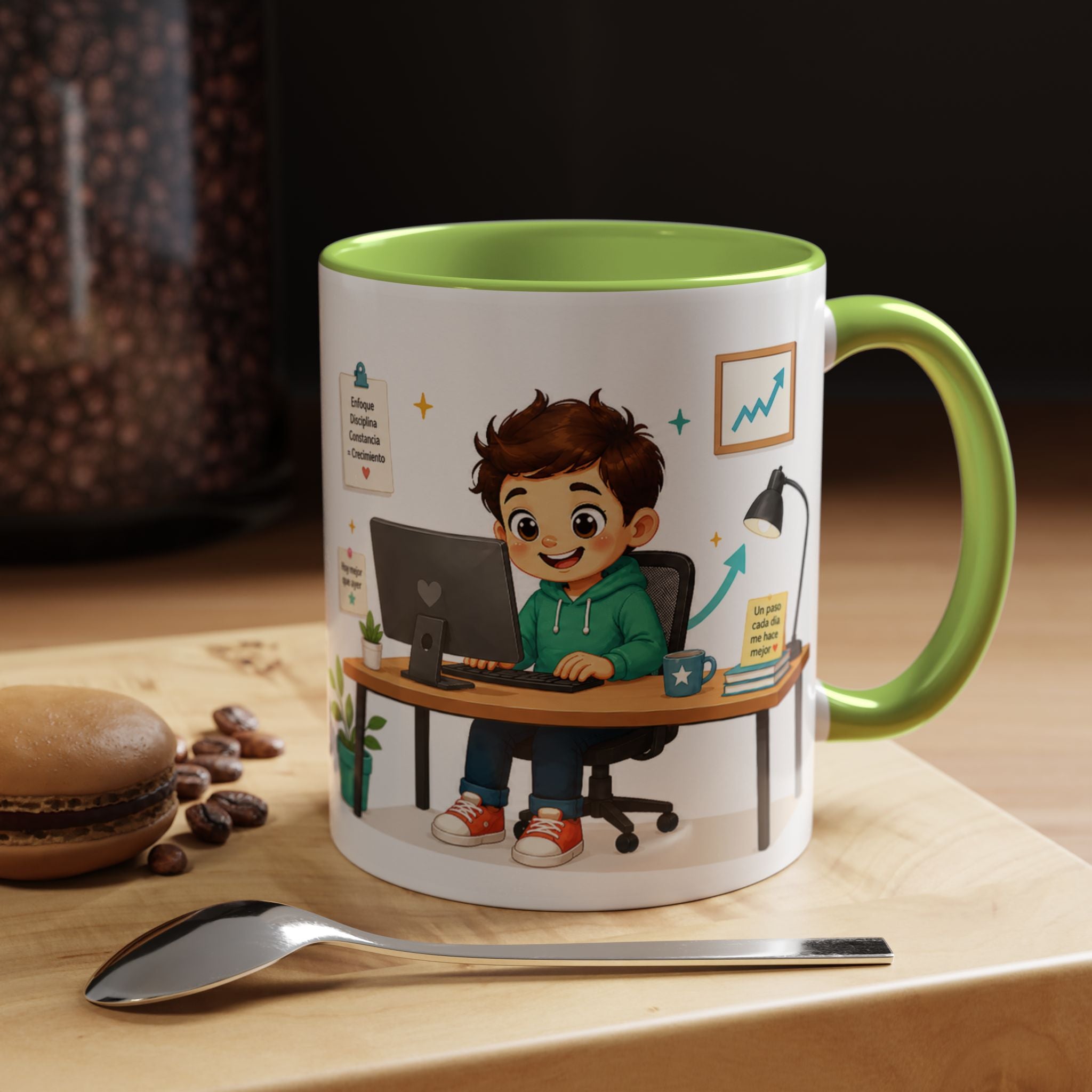 Inspirational Ceramic Mug for Boys — “I’m Not Looking to Be Perfect, I’m Looking to Be Better Than Yesterday,” Motivational Mug Available in 11 oz and 15 oz, Multiple Colors, Gift for Men, Boys, and...