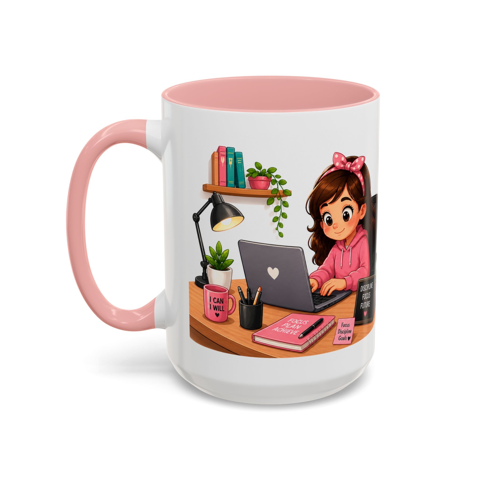 Inspirational Ceramic Mug in English — “The Discipline of Today Will Be the Freedom of Tomorrow,” Motivational Mug Available in 11 oz and 15 oz, Multiple Colors Available, Ideal Gift for Students,...