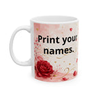 Taza de cerámica personalizada con foto y texto — Añade tu nombre, frase o mensaje especial, disponible en 11 oz y 15 oz, regalo perfecto para parejas, familia y recuerdos, envío incluido