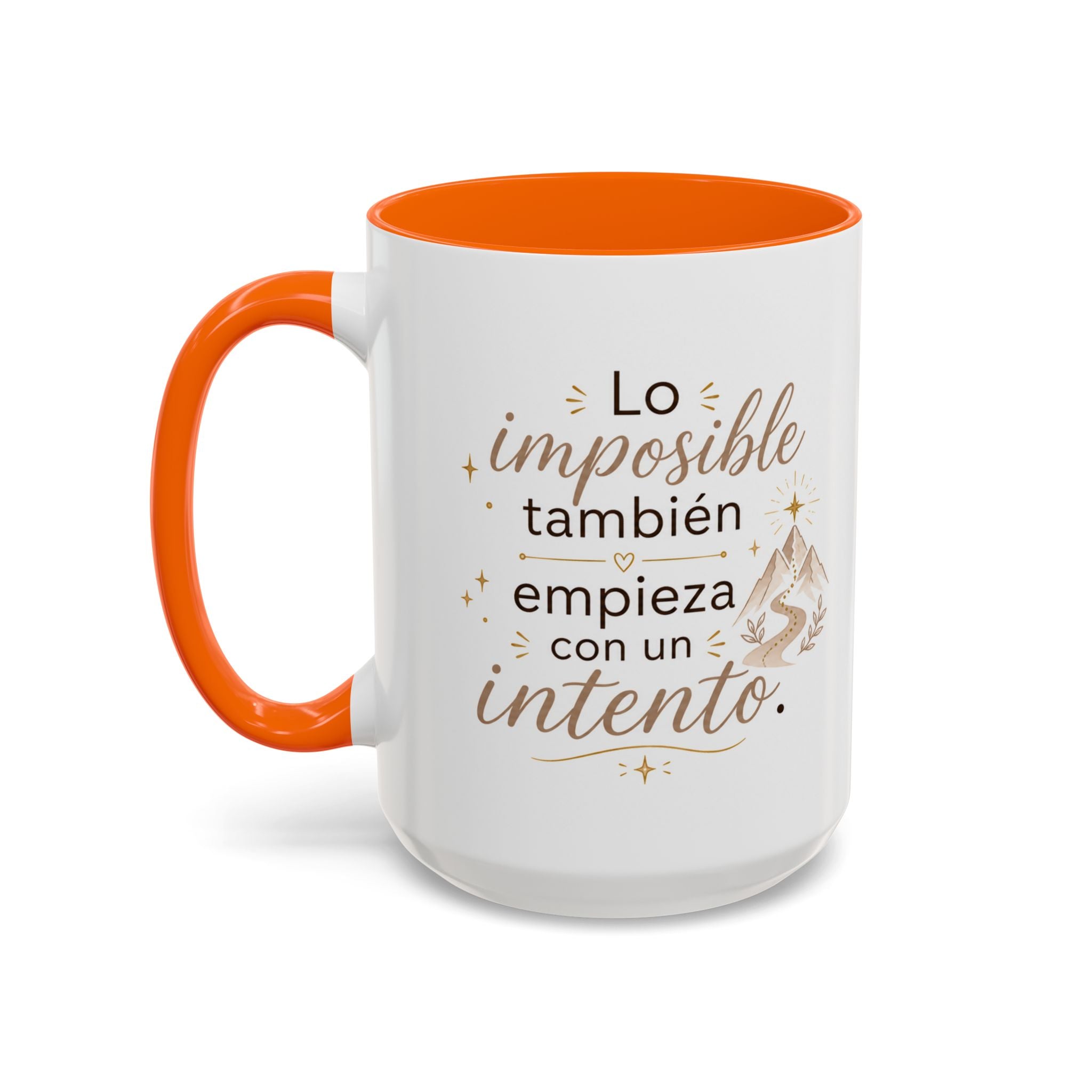 Taza de Cerámica Inspiradora — "Incluso lo imposible comienza con un intento", Taza Motivacional Disponible en 11 oz y 15 oz, Disponible en Múltiples Colores, Regalo Ideal para Emprendedores, Estudiantes y...