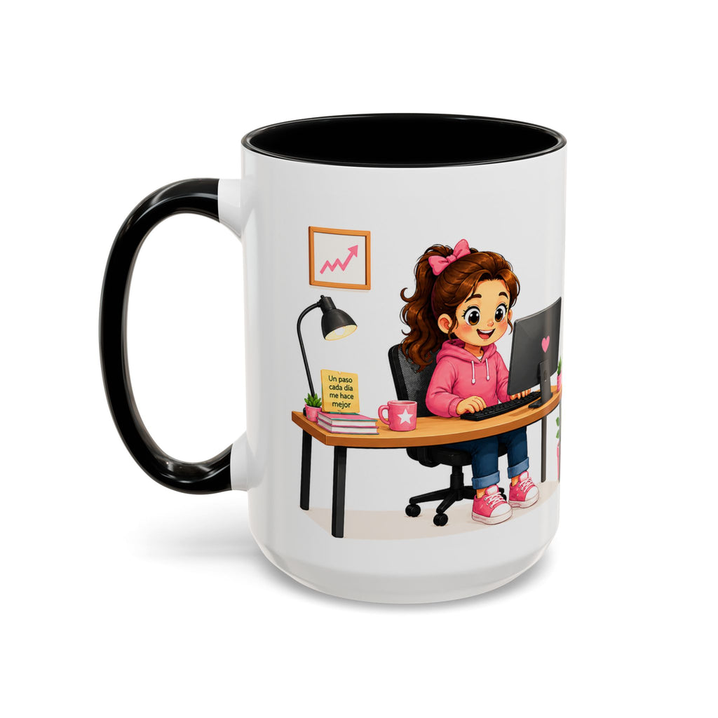 Taza de cerámica inspiradora para niñas — Taza con cita motivadora "Mejor que ayer", disponible en 11 oz y 15 oz, varios colores, regalo para mujeres y estudiantes, envío incluido