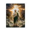 Arte de pared acrílico de San Judas Tadeo, decoración religiosa católica para el hogar, disponible en 11"x14" y 16"x20", envío incluido