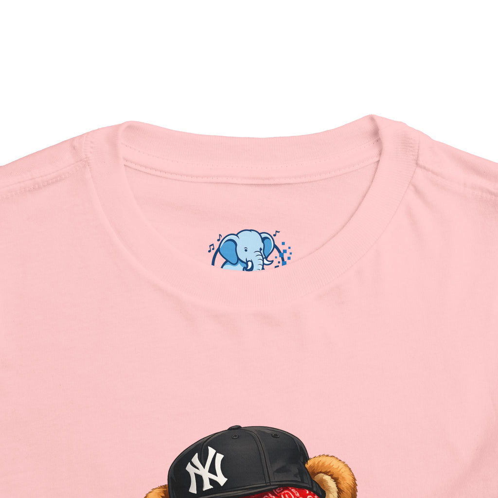Hip Hop Teddy Toddler Tee — Cute Rapper Bear Graphic Shirt