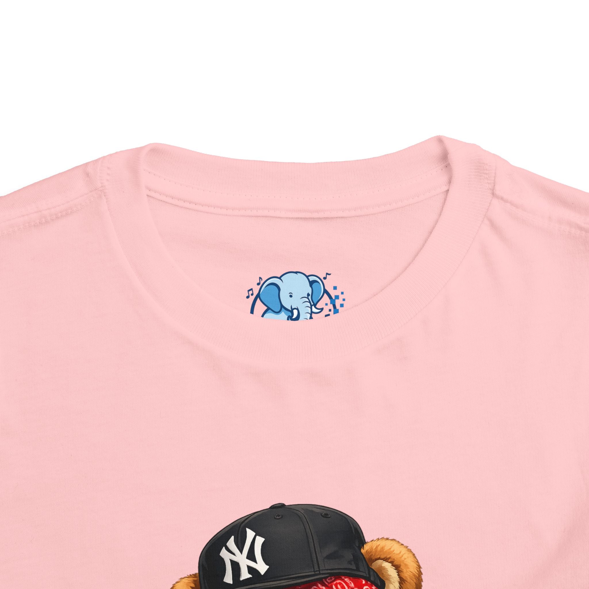 Hip Hop Teddy Toddler Tee — Cute Rapper Bear Graphic Shirt
