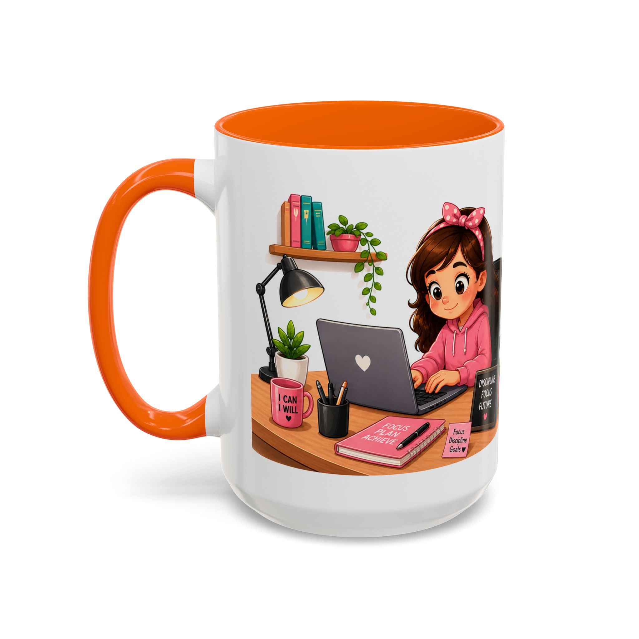 Inspirational Ceramic Mug in English — “The Discipline of Today Will Be the Freedom of Tomorrow,” Motivational Mug Available in 11 oz and 15 oz, Multiple Colors Available, Ideal Gift for Students,...
