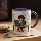 Taza de cerámica inspiradora para niños — "No busco ser perfecto, busco ser mejor que ayer", taza motivacional disponible en 11 y 15 oz, varios colores, regalo para hombres, niños y...