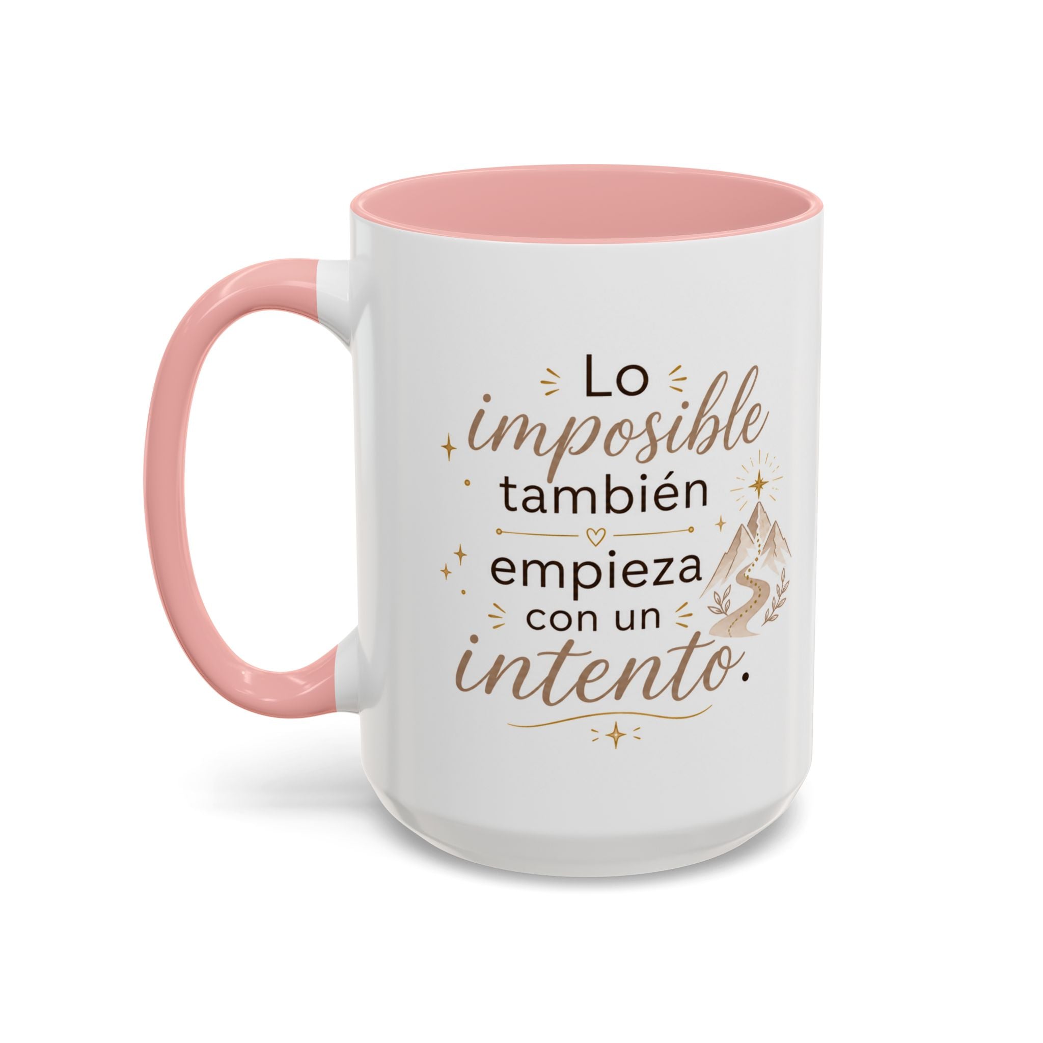Taza de Cerámica Inspiradora — "Incluso lo imposible comienza con un intento", Taza Motivacional Disponible en 11 oz y 15 oz, Disponible en Múltiples Colores, Regalo Ideal para Emprendedores, Estudiantes y...