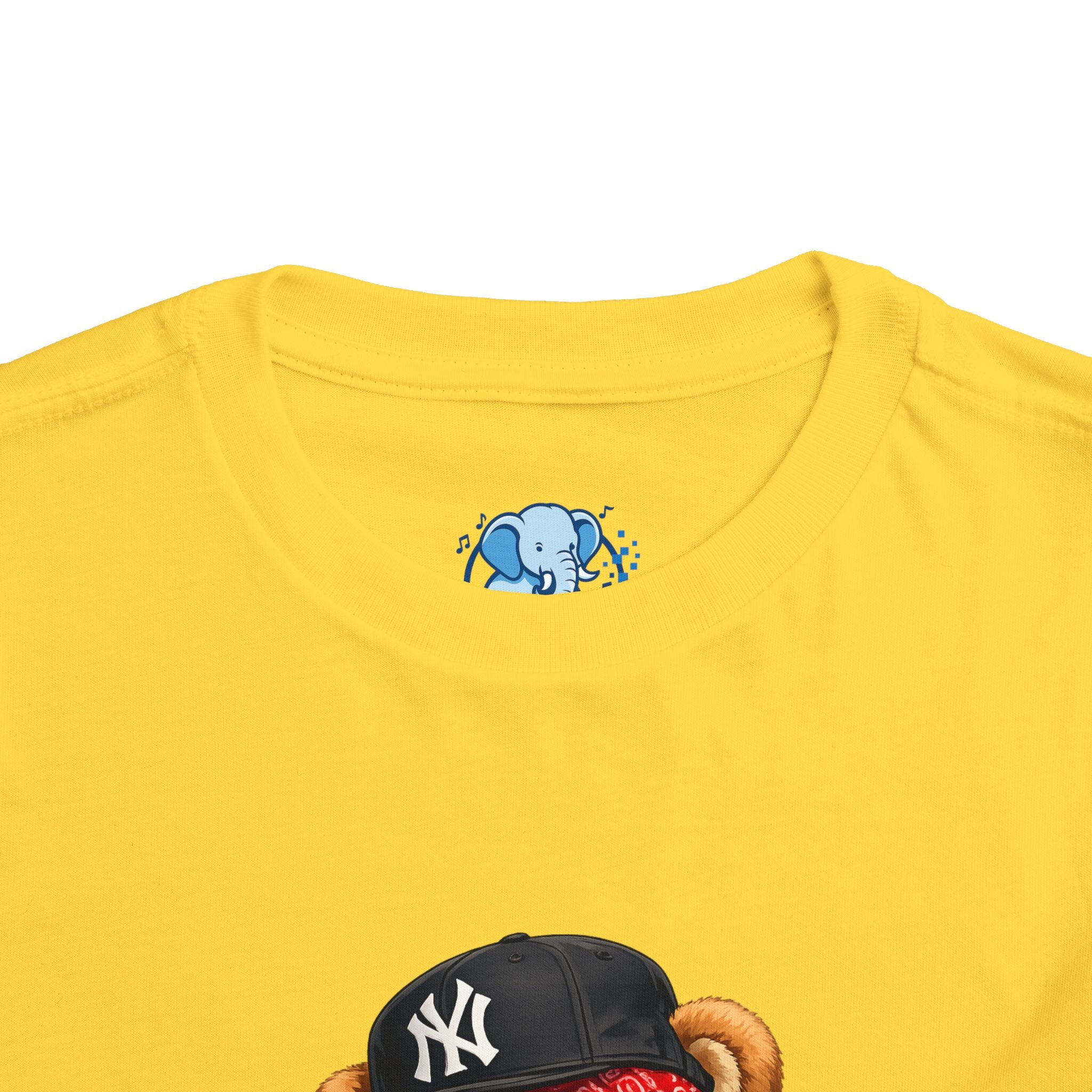 Hip Hop Teddy Toddler Tee — Cute Rapper Bear Graphic Shirt
