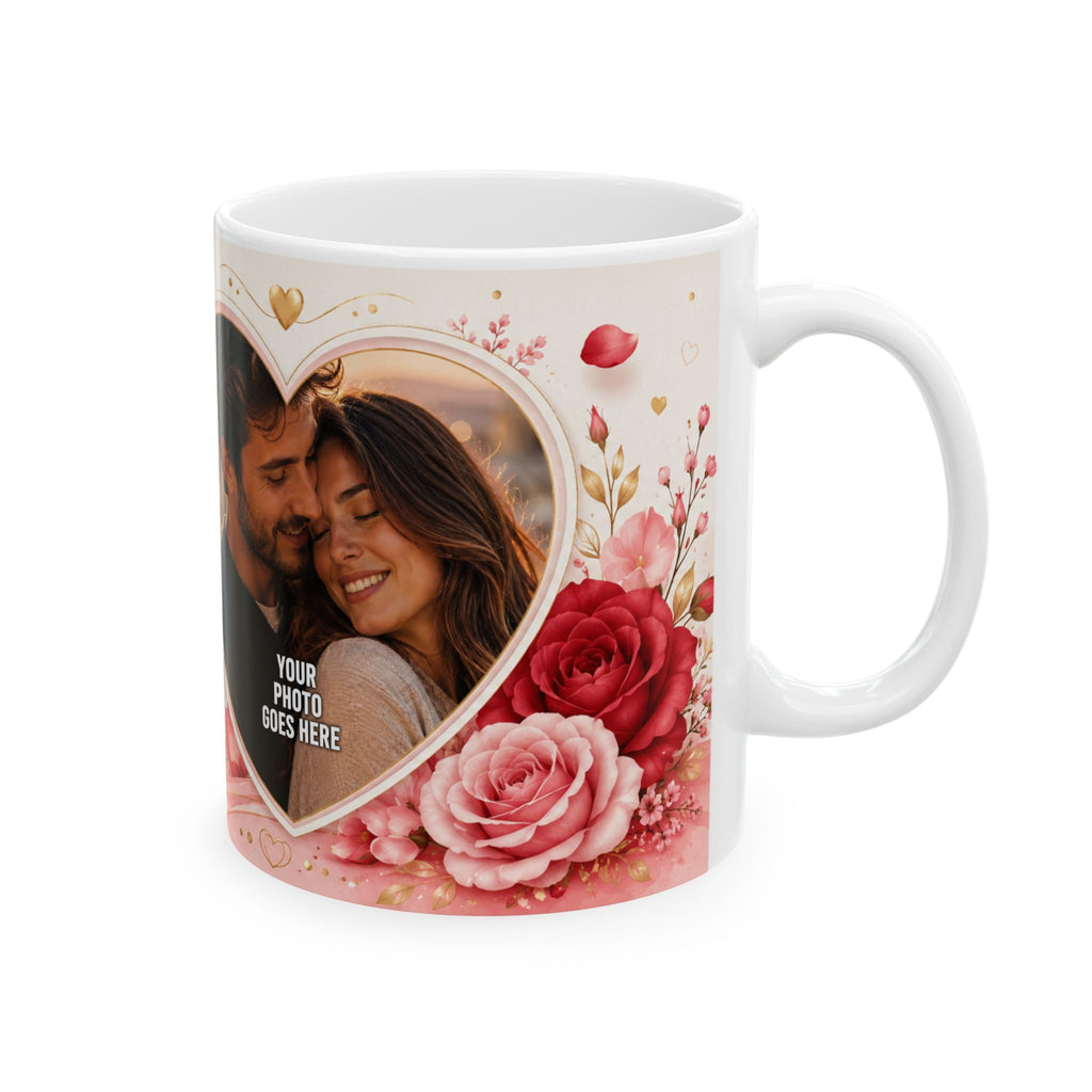 Taza de cerámica personalizada con foto y texto — Añade tu nombre, frase o mensaje especial, disponible en 11 oz y 15 oz, regalo perfecto para parejas, familia y recuerdos, envío incluido